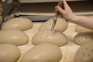 Backstube kurz vor dem Backen